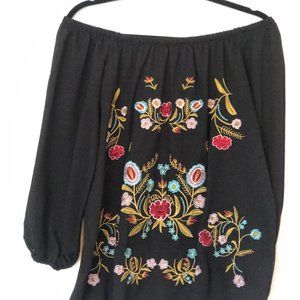 Black Off-the-shoulder top